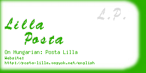 lilla posta business card